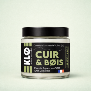 Bougie Cuir & Bois