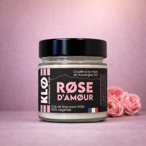 Bougie Rose d'Amour