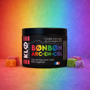 Bougie Bonbon Arc-en-Ciel