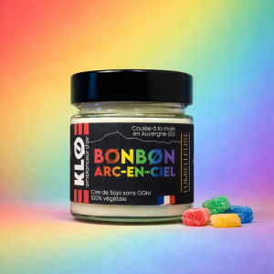 Bougie Bonbon Arc-en-Ciel