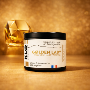 Bougie Golden Lady