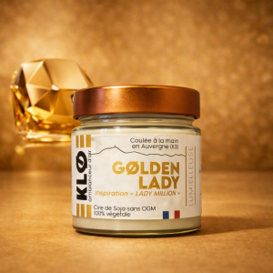 Bougie Golden Lady