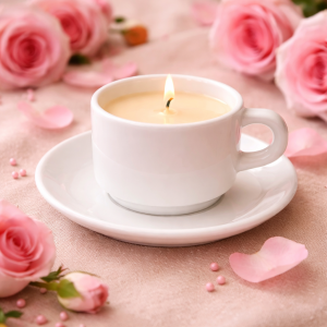 Tasse Blanche Up-Cycling - Rose d'Amour