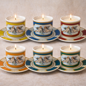 Lot de 6 Tasses Up-Cycling Porcelaine