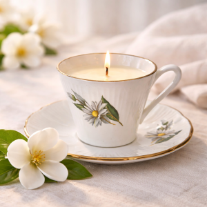 Tasse Marguerite Up-Cycling Porcelaine – Magnolia [Bon Plan*]