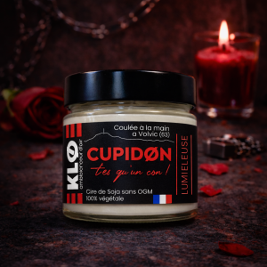 Bougie Saint-Valentin - Cupidon T'es Qu'un Con ❤️
